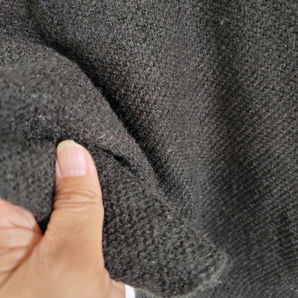 VTG Y2K Feline Black Faux Fur Surplice Long Sleeve Top M Whimsigoth Fairy Grunge - Picture 8 of 10